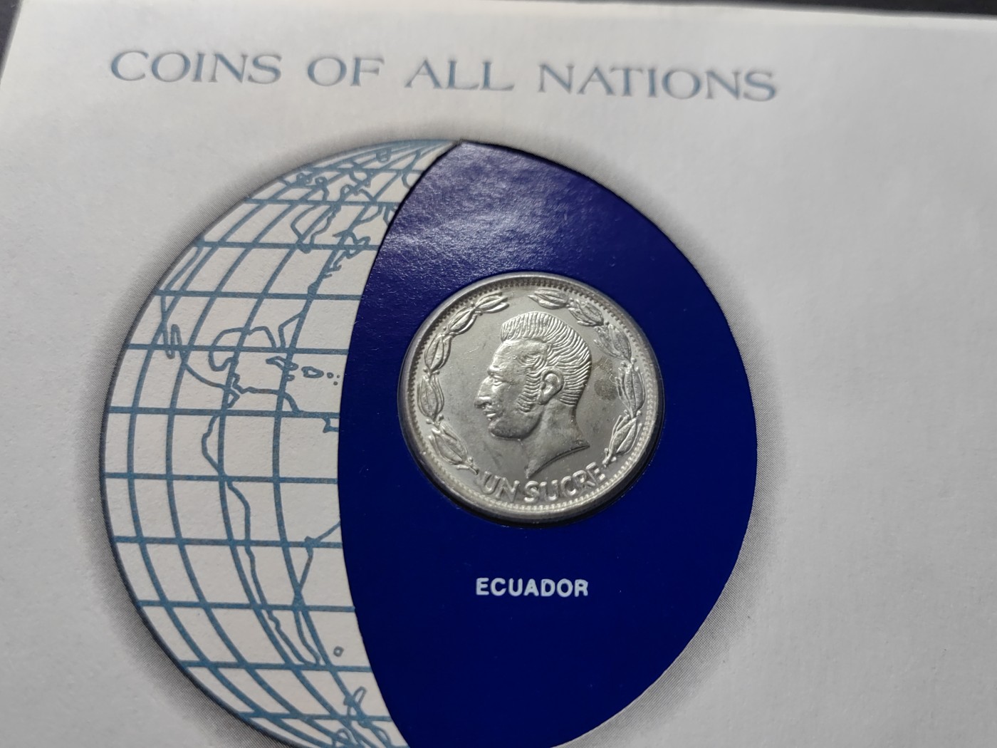 中外邮票+首日封+旧书籍.专场（精品） 富兰克林造币厂认证（厄瓜多尔邮票+货币邮封）