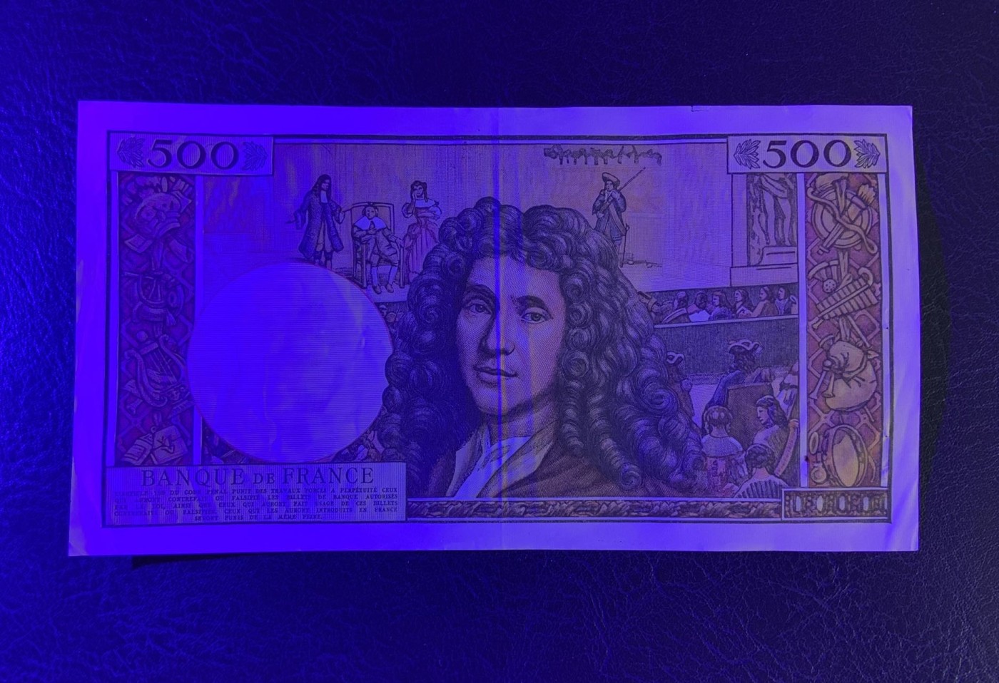 收藏联盟Quantum Auction 第279期拍卖  法国1964年500法郎 非全新 品相如图 戏剧家 莫里哀