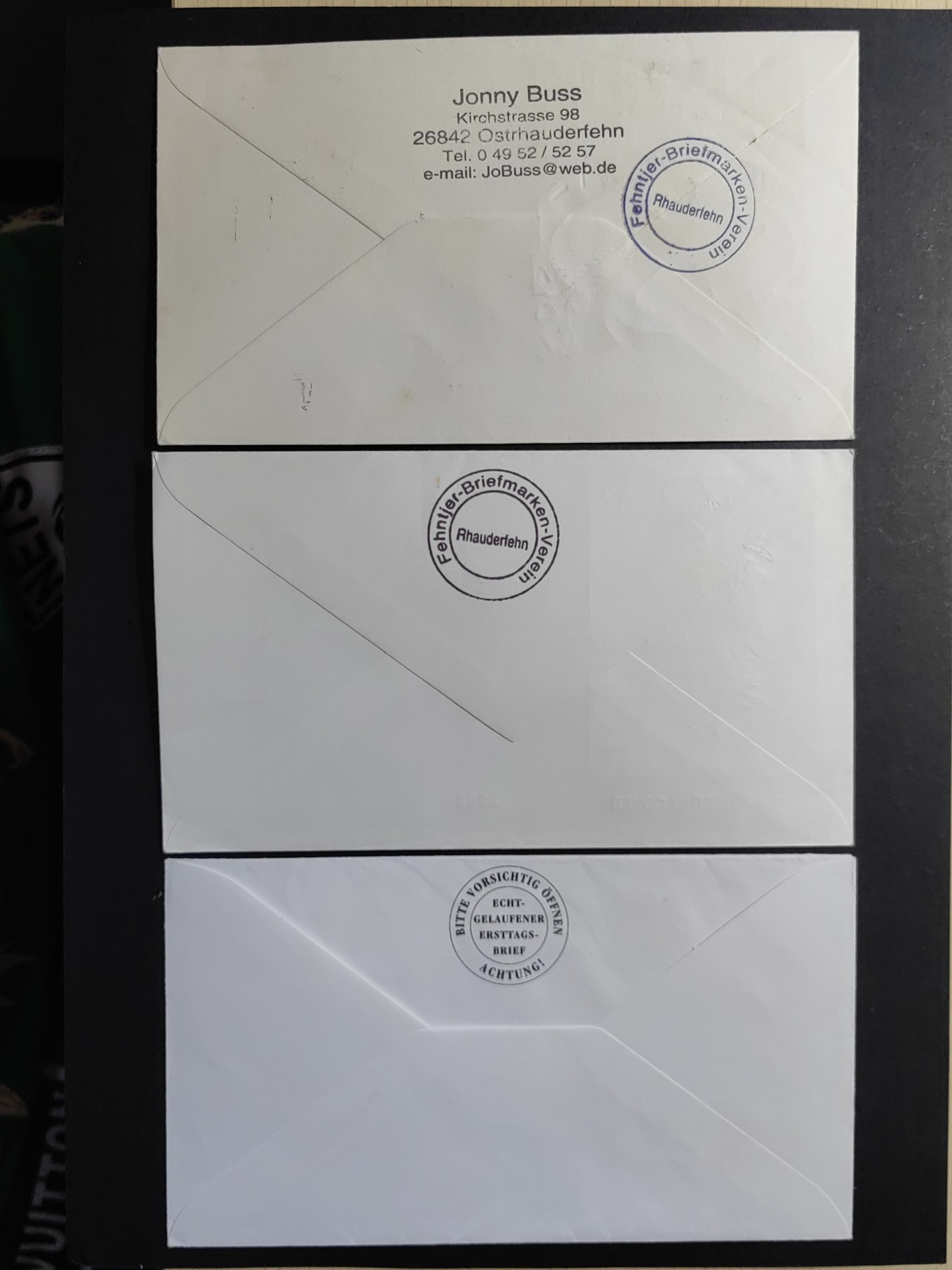 中外邮票+首日封+旧书籍.专场（精品） 德国邮封一组