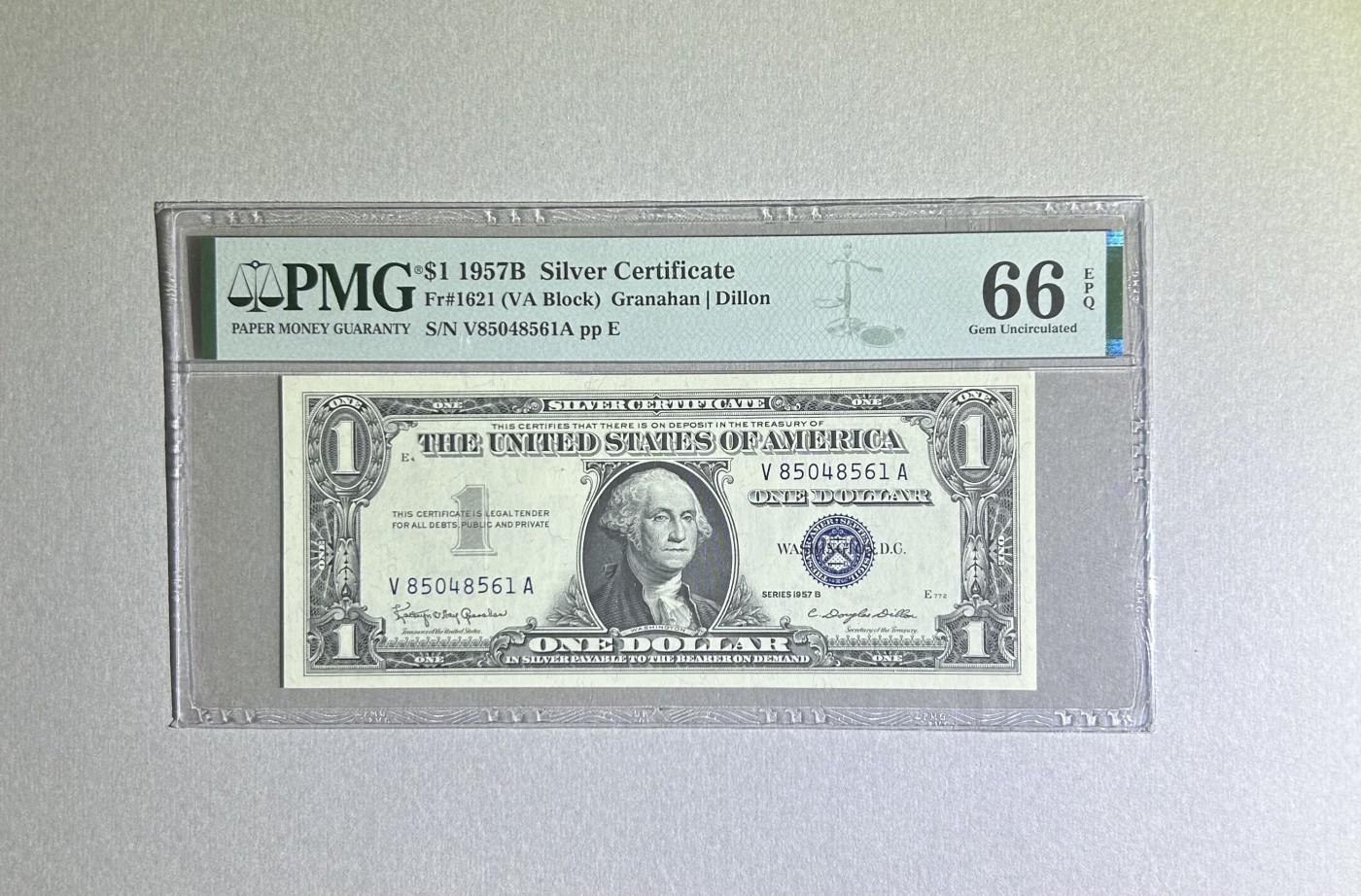 【丑猫】今晚七点【自动快拍】 57年蓝库1美元