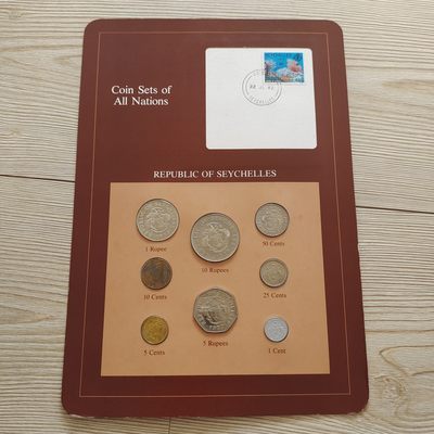 0起1加-纯粹捡漏拍-221富兰克林专场 - 富兰克林邮币封装套币-塞舌尔8枚红卡装