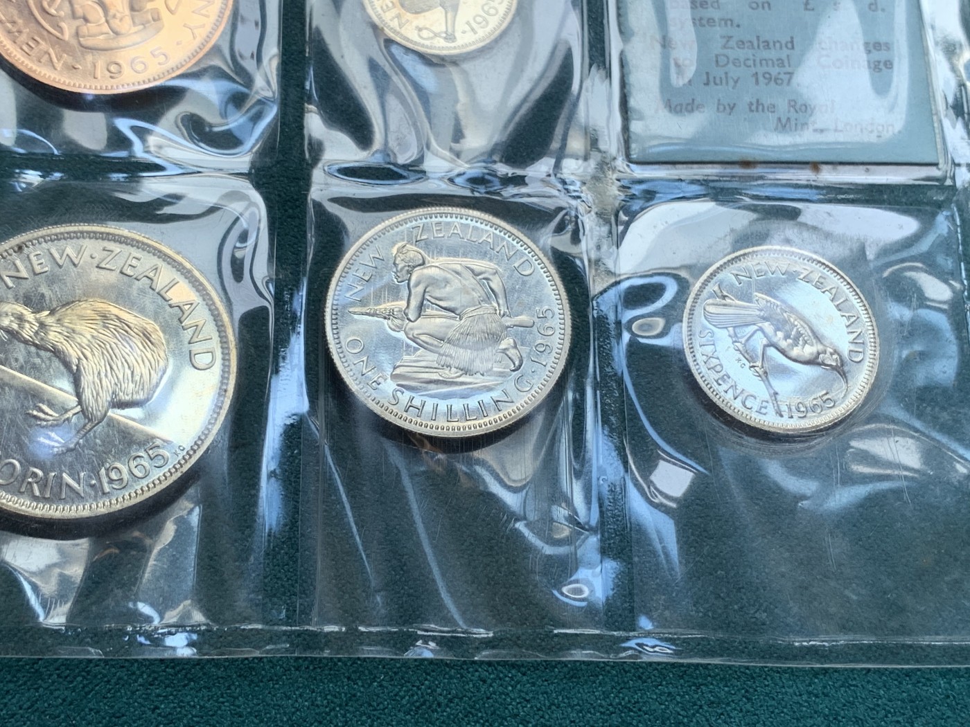 《竞宝斋》第187场-周日，周一 2场 (全场包邮) 新西兰 1965年 伊丽莎白二世 类精制套币