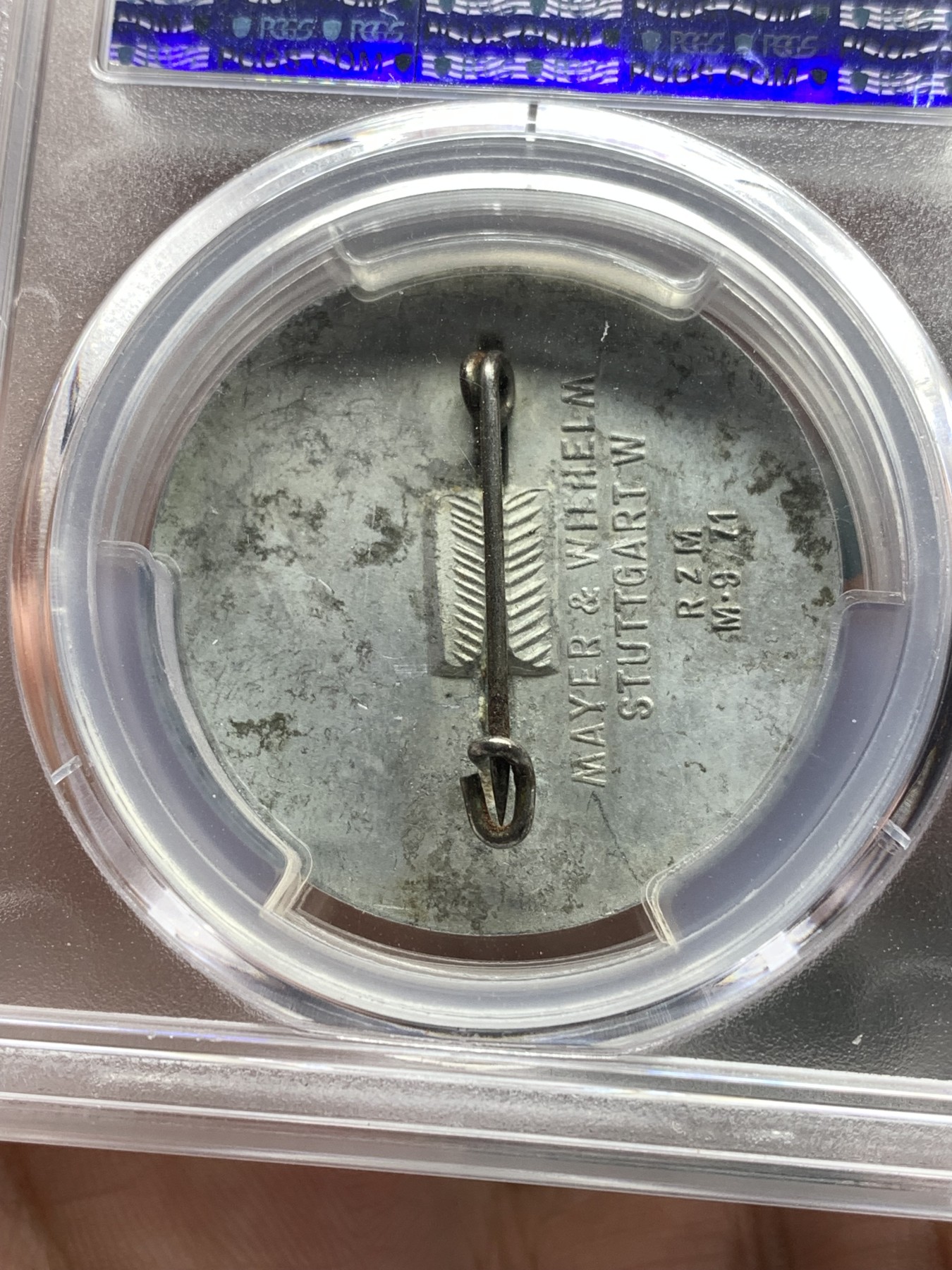 《竞宝斋》第187场-周日，周一 2场 (全场包邮) PCGS SP62 德国 1938年 帝国劳动节样章 好品十分稀少 奇异双拼评级盒