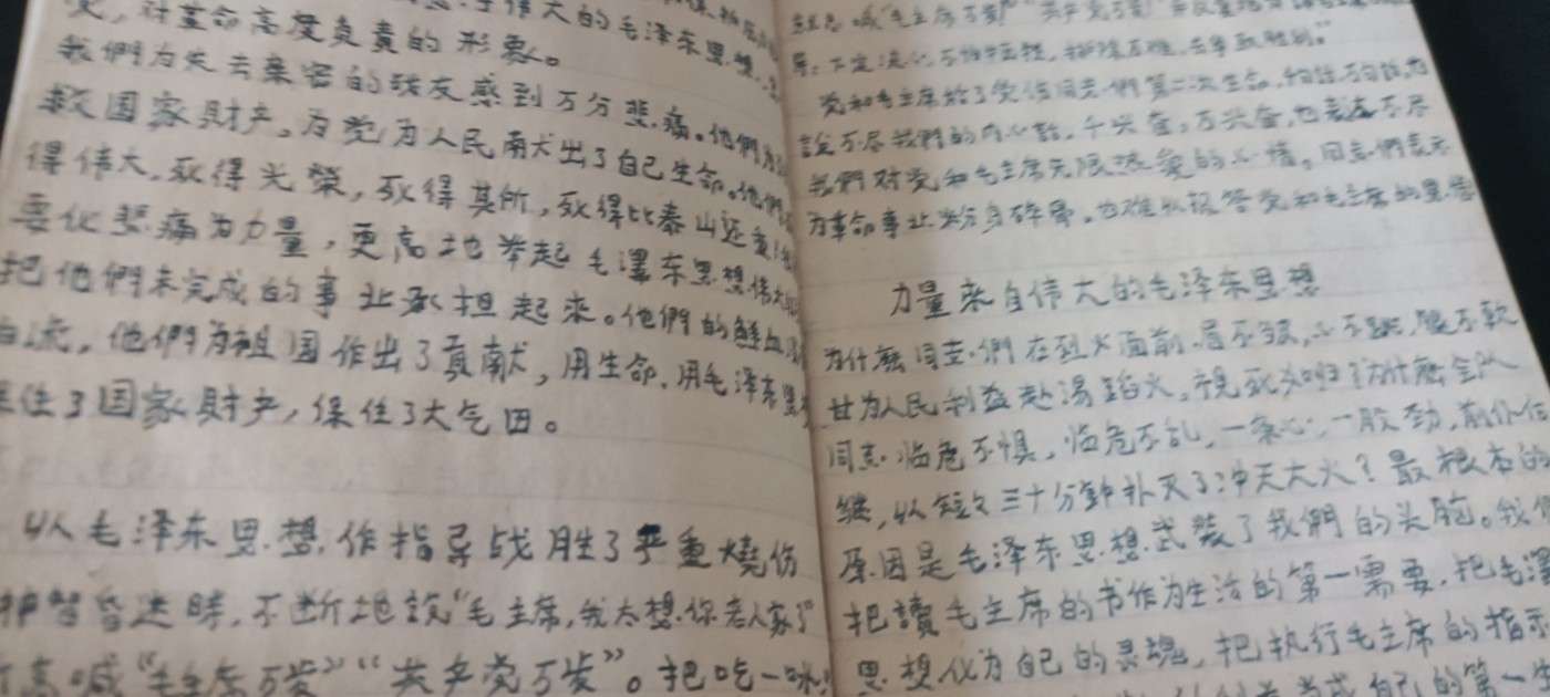 全场0起0押金，红色文化专场！ 文哥日记本，几乎写满！