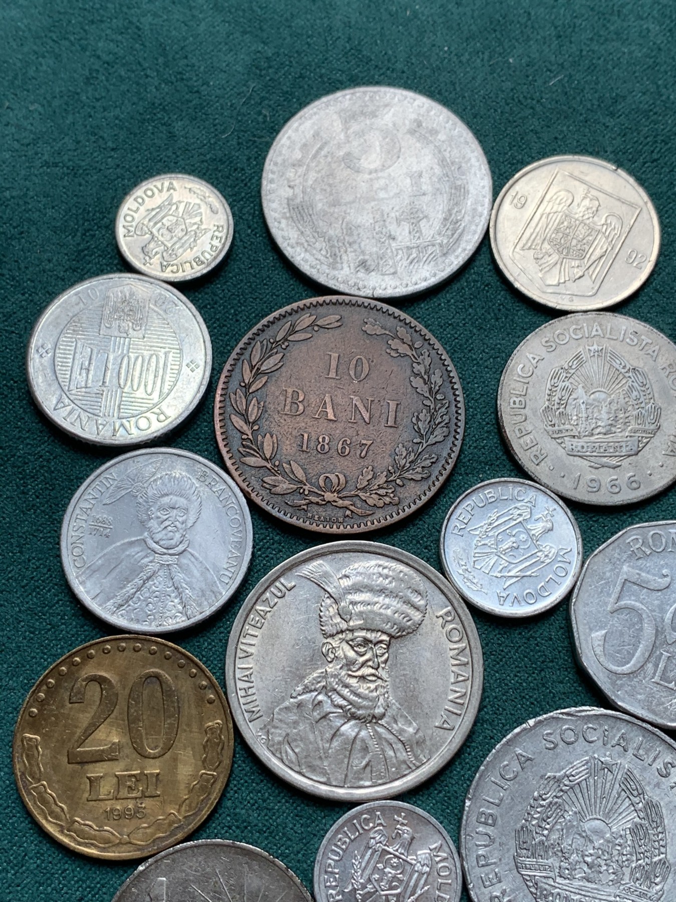 《竞宝斋》第187场-周日，周一 2场 (全场包邮) 罗马尼亚硬币一组