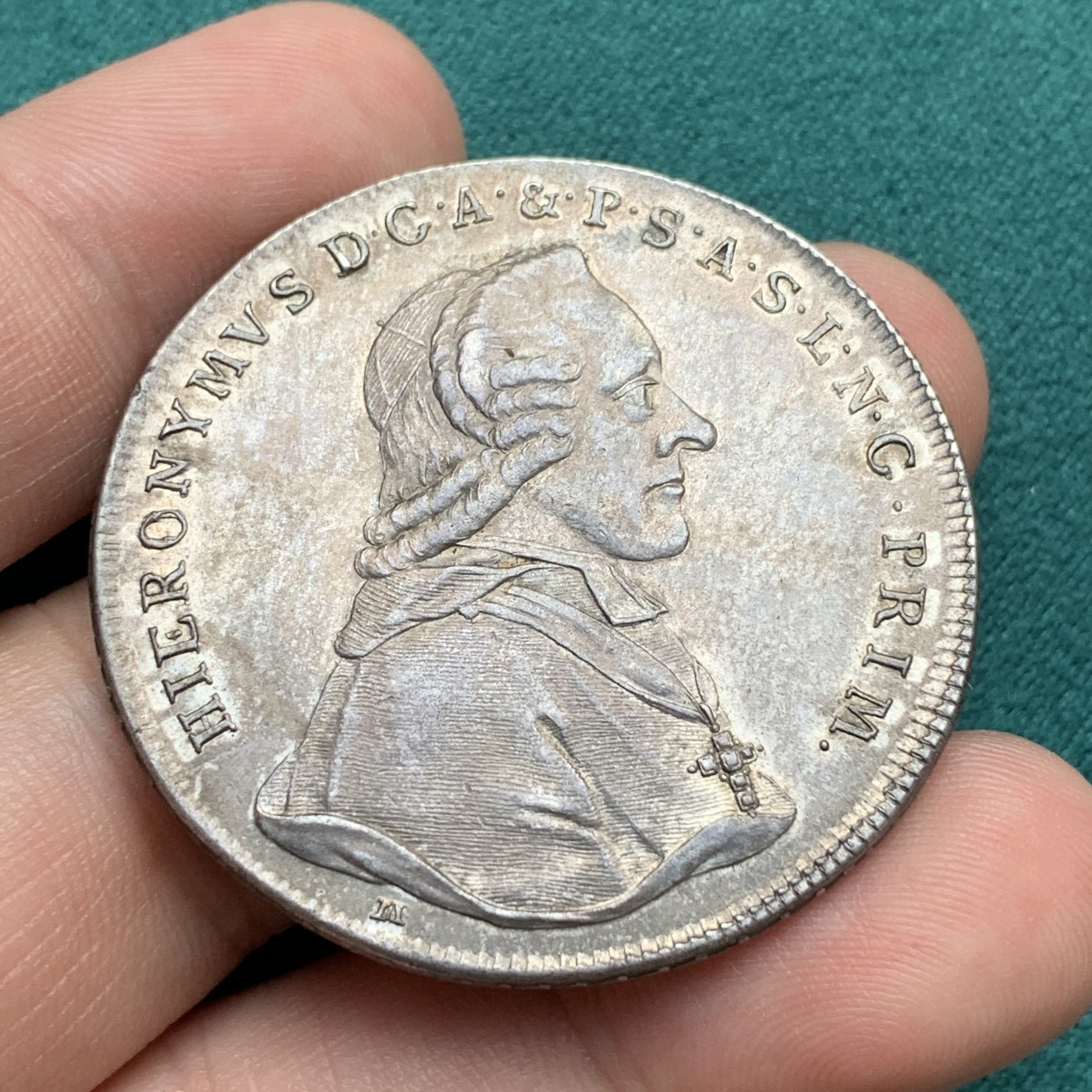 《竞宝斋》第187场-周日，周一 2场 (全场包邮) 1790 奥地利 萨尔茨堡教区 窗帘泰勒大银币 美丽边花