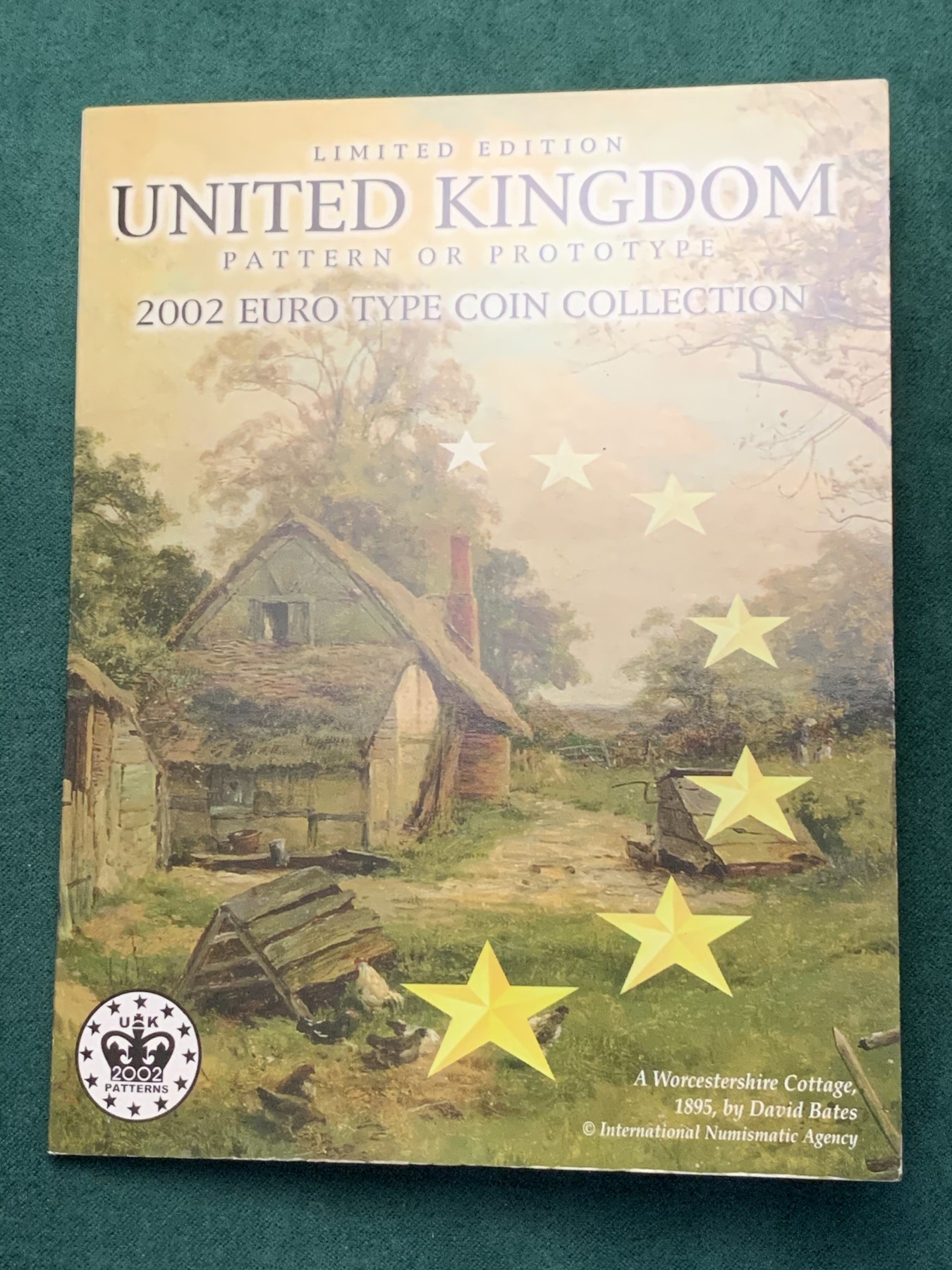 《竞宝斋》第187场-周日，周一 2场 (全场包邮) 原封装英国 2002年 欧元试铸 ESSAI样币 8枚套卡装 少见