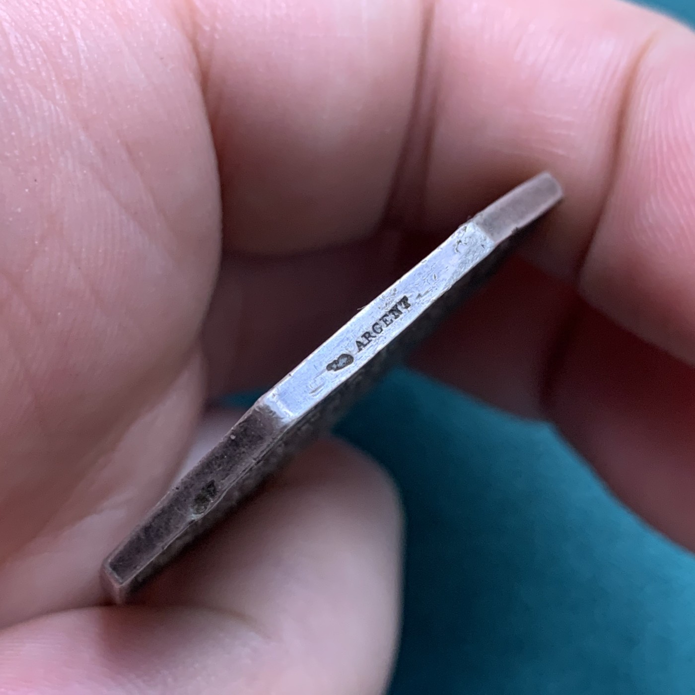 《竞宝斋》第187场-周日，周一 2场 (全场包邮) 法国八角大个头银质代用币 19.5g 36mm