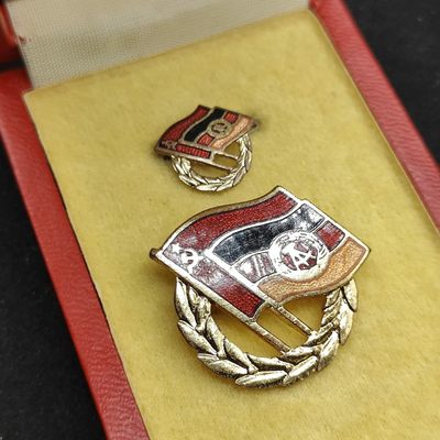 全场0元起拍 第80期 咸鱼国勋章拍卖专场 8月9日（周三）下午6：00开始 - 东德苏德友谊徽章金级 带早期漆皮盒