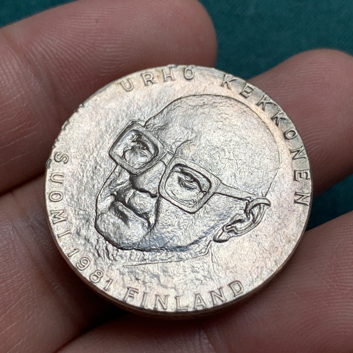 《竞宝斋》第187场-周日，周一 2场 (全场包邮) 芬兰1981年50马克银币  20克  吉科宁诞生80周年纪念