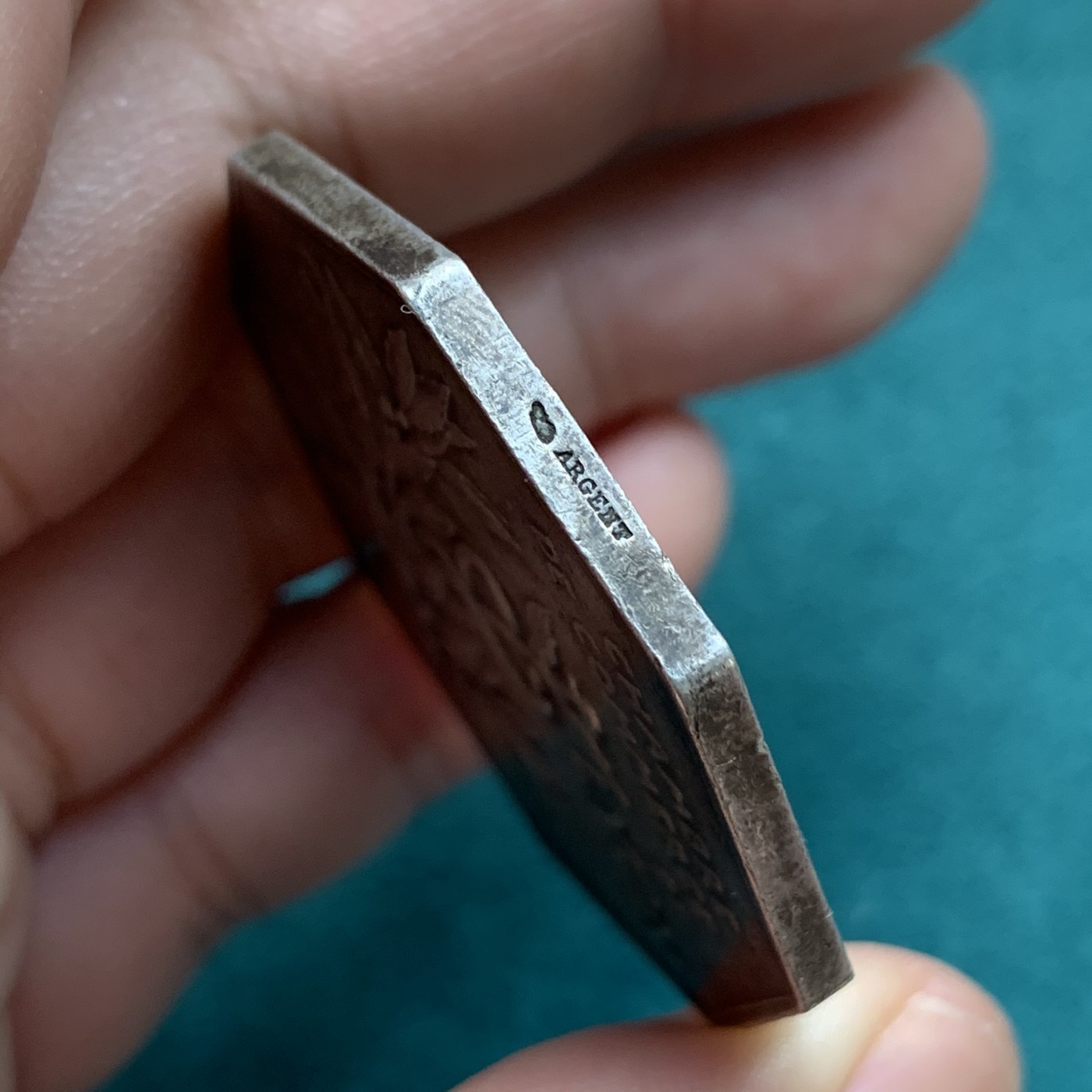 《竞宝斋》第187场-周日，周一 2场 (全场包邮) 法国O'roty罗蒂作品里昂商会八角银章 35.4g 41.6mm 大型丰饶角Argent边铭