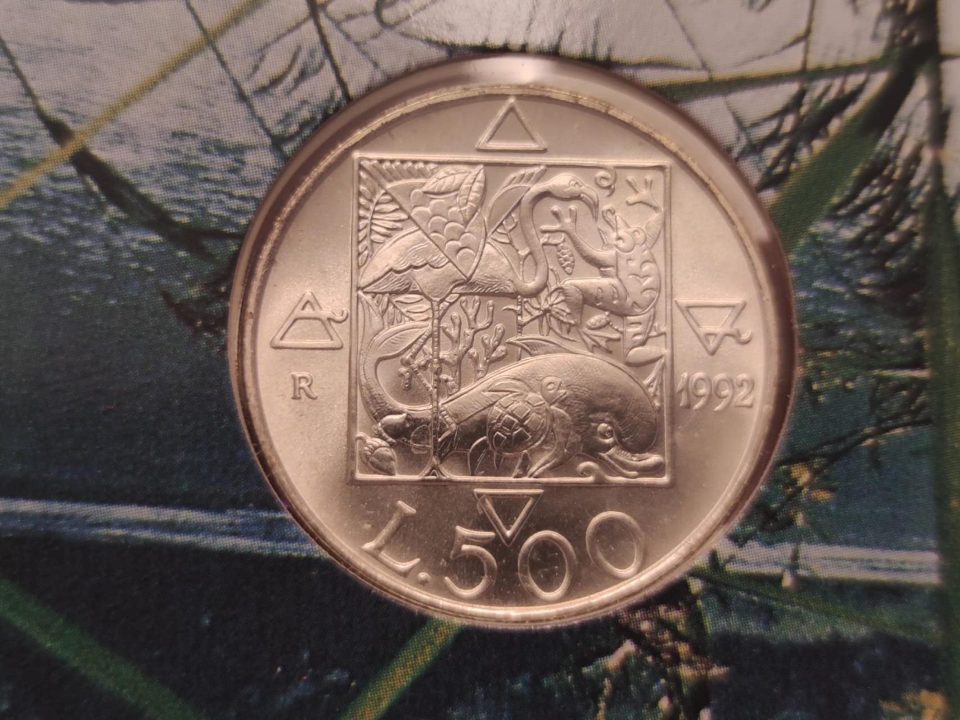 燕姐换藏第53场 1992年意大利花神500里拉银币