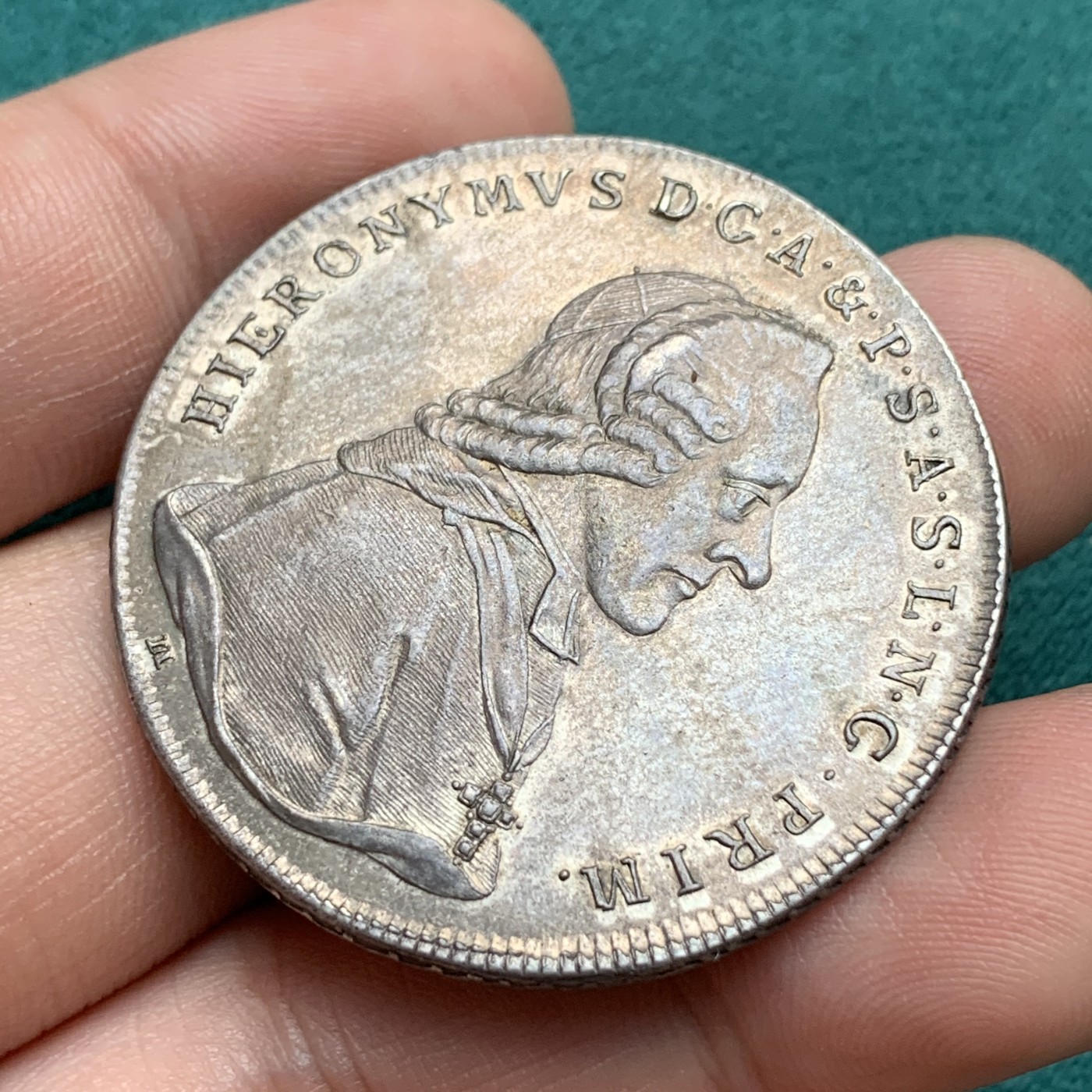 《竞宝斋》第187场-周日，周一 2场 (全场包邮) 1790 奥地利 萨尔茨堡教区 窗帘泰勒大银币 美丽边花