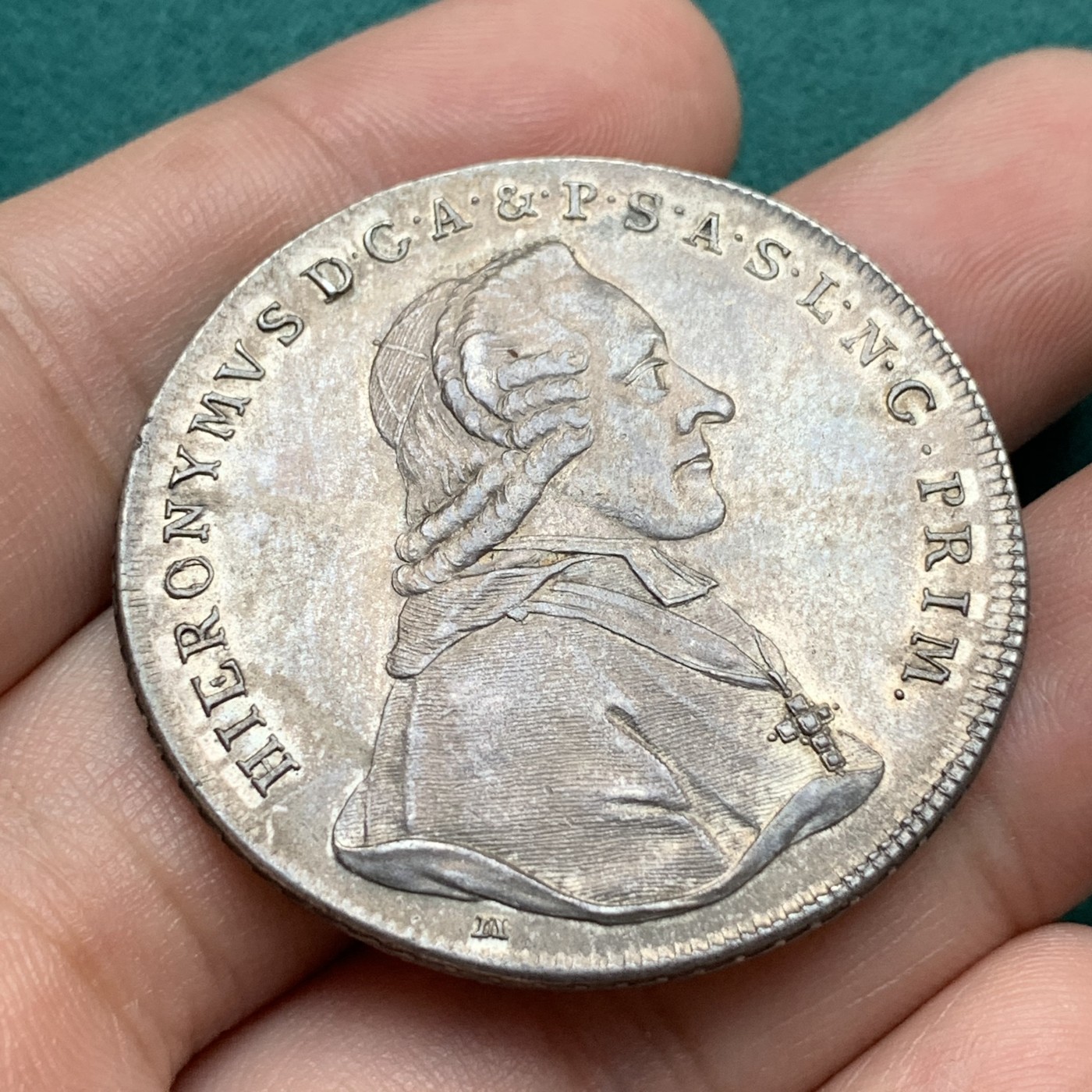 《竞宝斋》第187场-周日，周一 2场 (全场包邮) 1790 奥地利 萨尔茨堡教区 窗帘泰勒大银币 美丽边花