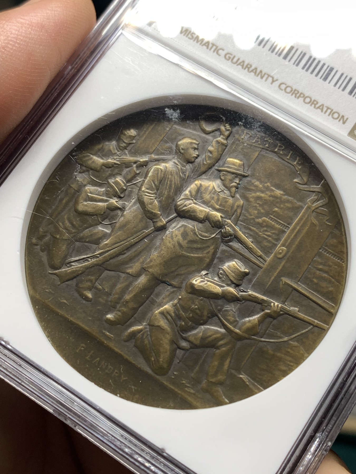 《竞宝斋》第187场-周日，周一 2场 (全场包邮) NGC-MS63BN 1898年纳沙泰尔瑞士射击节铜章  属于瑞士射击节中的经典品种