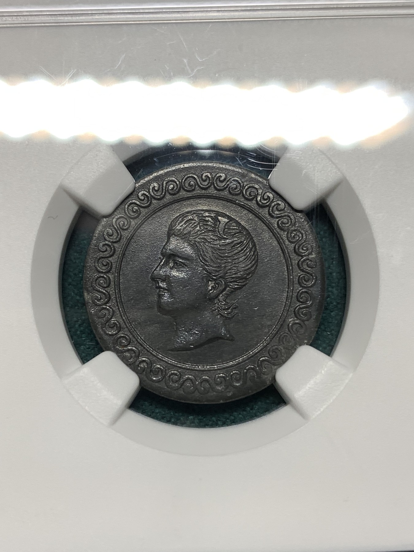 《竞宝斋》第187场-周日，周一 2场 (全场包邮) 两枚一组 NGC UNC 德国 德紧（一枚1918年符腾堡浮士德塔八角5芬尼+一枚1917年杜塞尔多夫10芬尼）