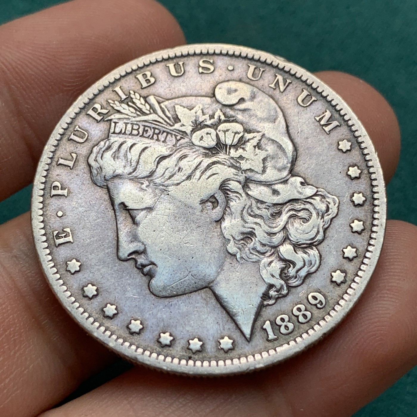 《竞宝斋》第187场-周日，周一 2场 (全场包邮) 美国1889年摩根银元 自然的味道