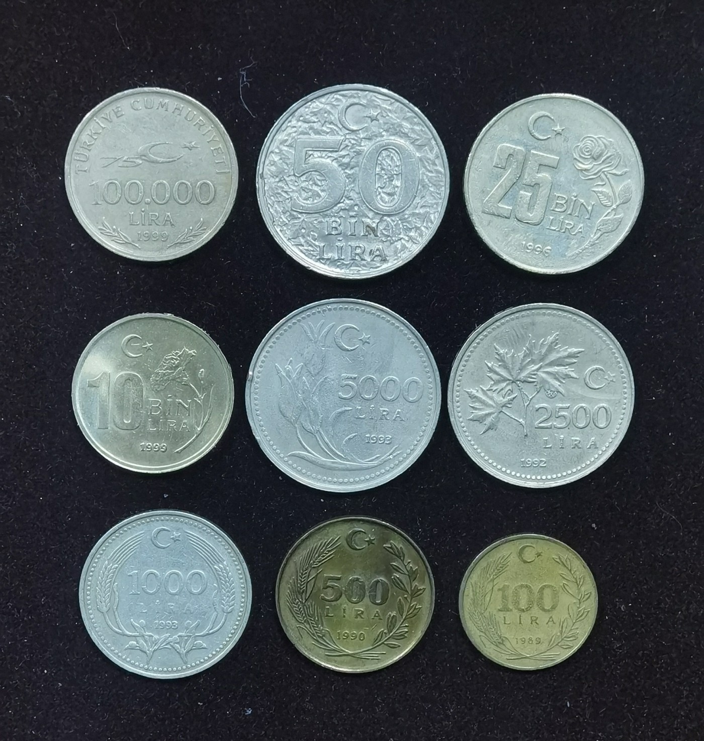 北京马甸外国币专卖微拍第106期，外国非贵金属纪念币，流通币专场，陆续上新，欢迎关注 土耳其