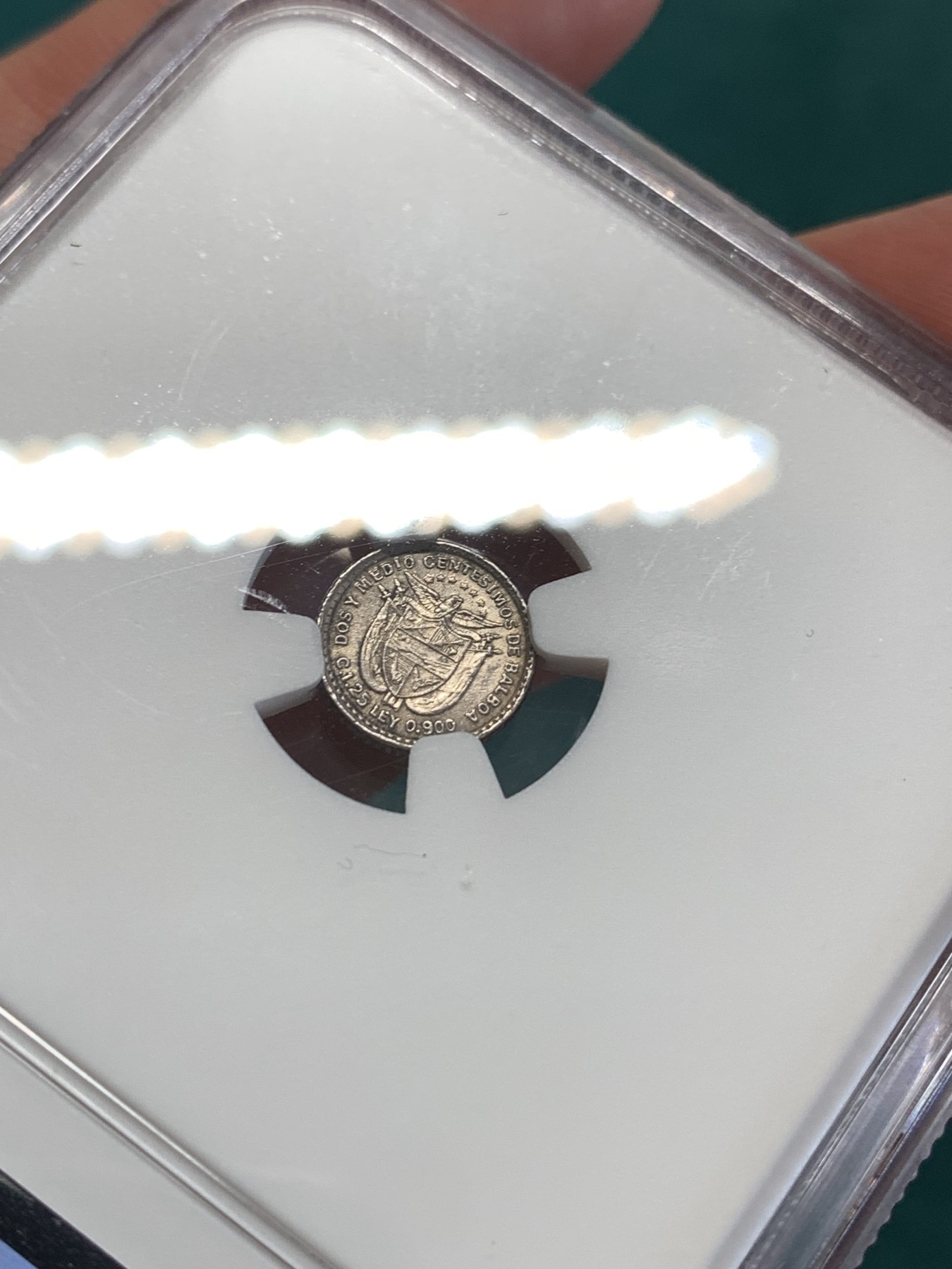 《竞宝斋》第188场-周日，周一 2场 (全场包邮) NGC-UNC巴拿马1904年2.5分珍珠币，最小机制币，少见品种