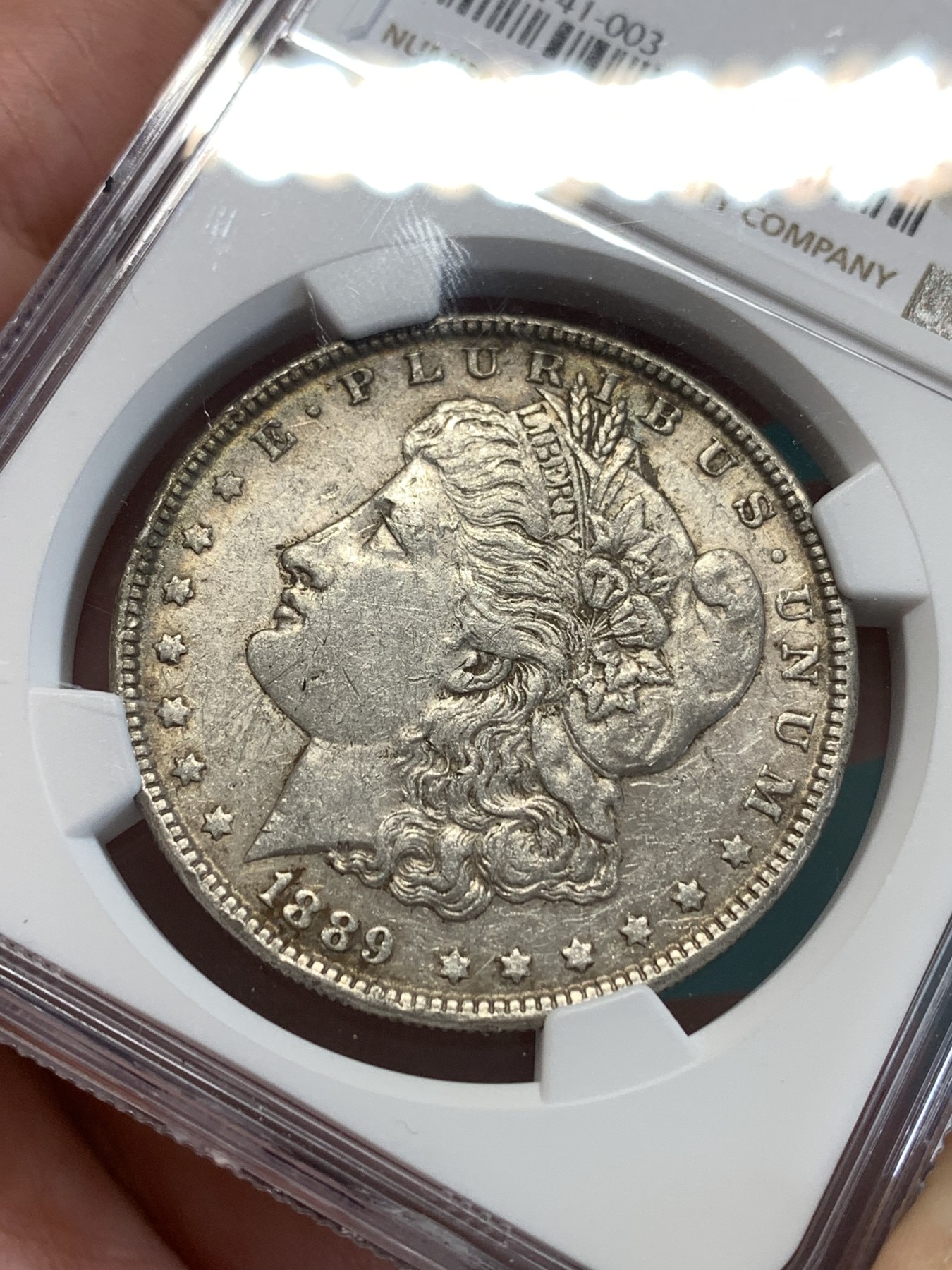 《竞宝斋》第188场-周日，周一 2场 (全场包邮) NGC XF 美国1889年摩根银元