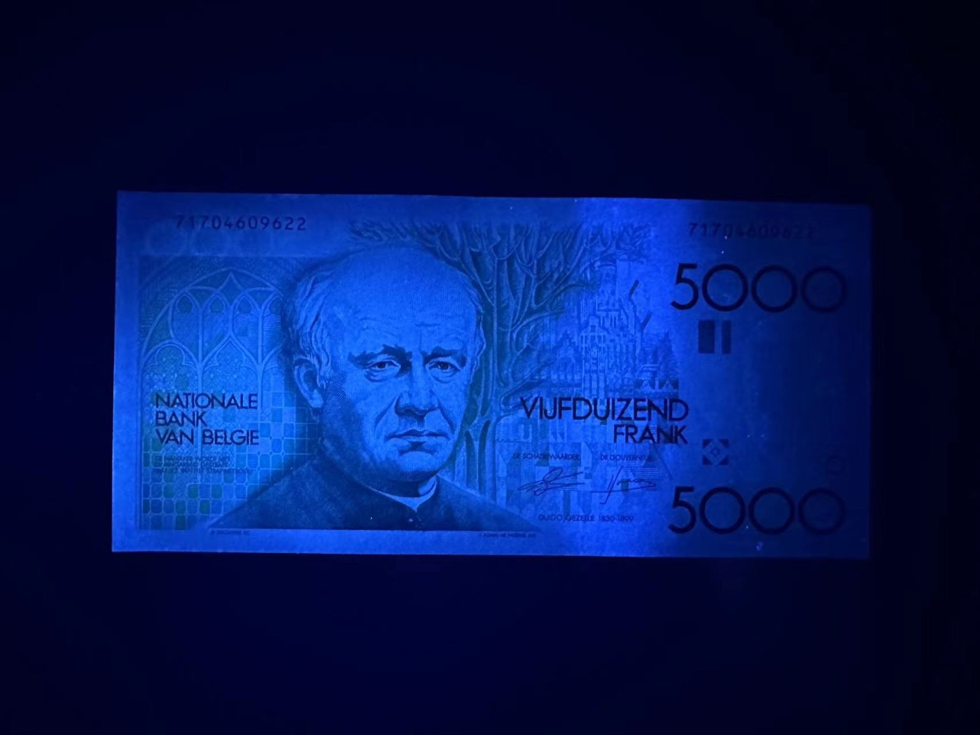 【Blue Auction】✨世界纸币精拍第354期——布克哈特【精】 比利时 1982-92年5000法郎 大蜻蜓 UNC-