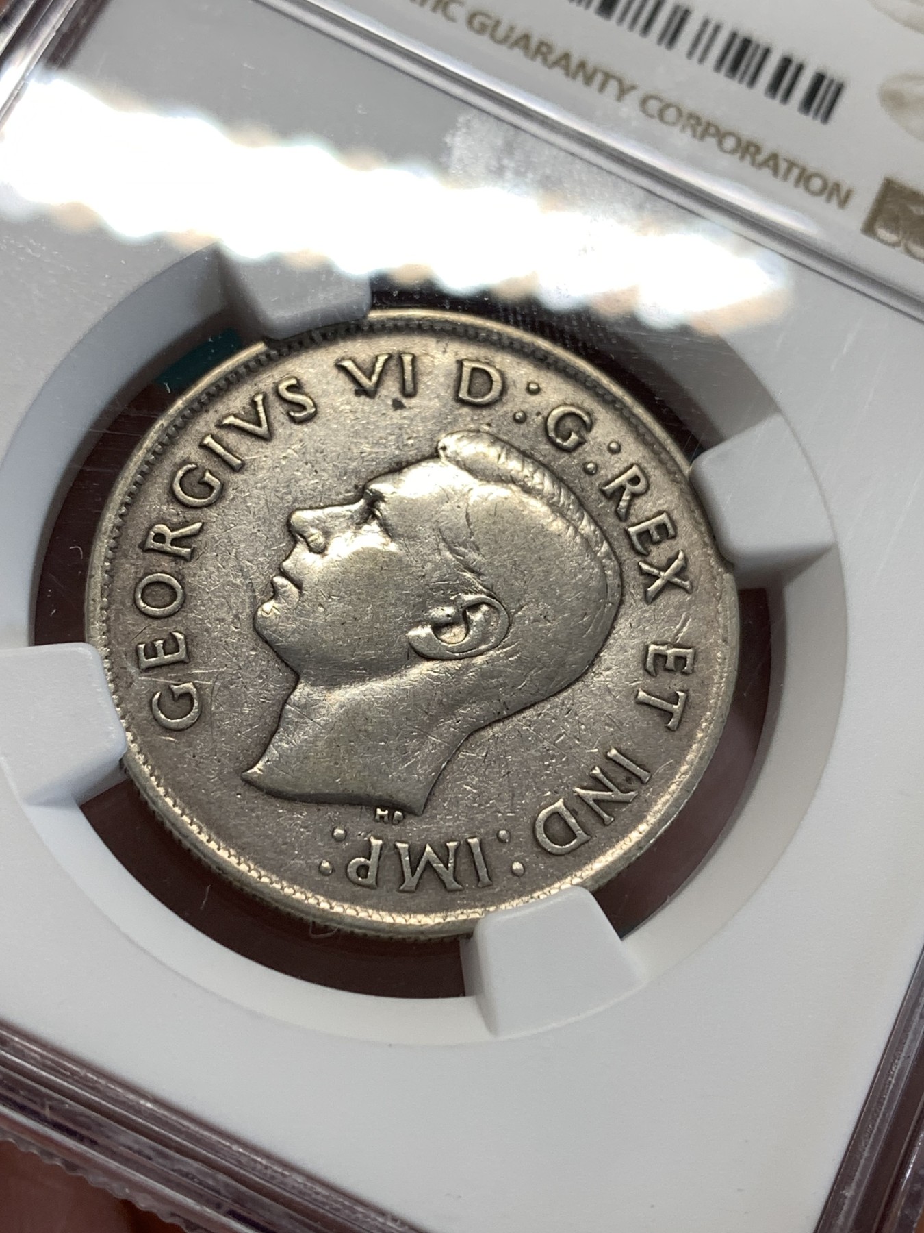 《竞宝斋》第188场-周日，周一 2场 (全场包邮) NGC-VFD 加拿大1943年50分银币