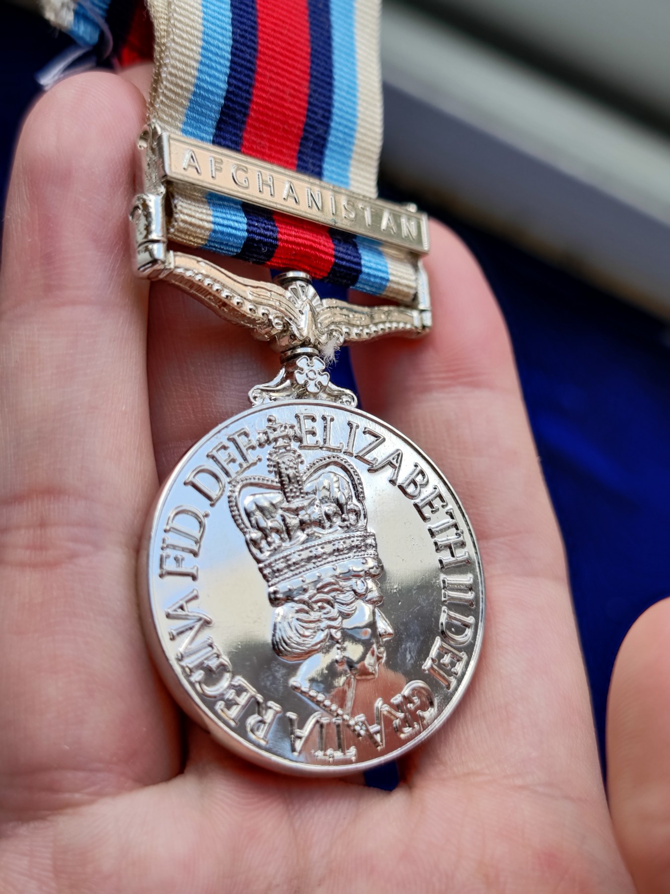 世界精品徽章收藏拍卖-八月专场 官仿英国阿富汗战役章，悬挂可旋转，英国老兵会买这款作为日常佩戴
