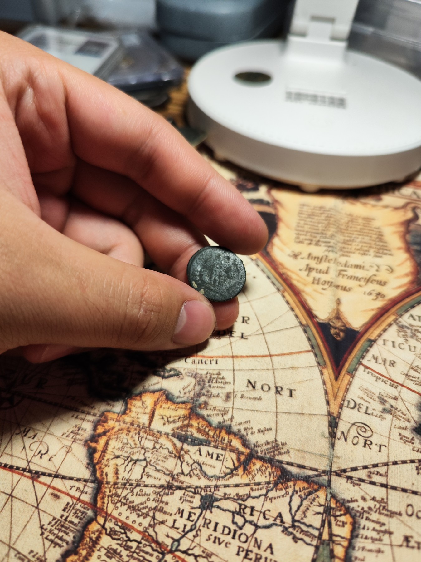 【大巴扎】第9回：丝路钱币与罗马帝国钱币的碰撞（全场包邮） 古罗马铜币，不知道是那位皇帝，图案还蛮清晰的