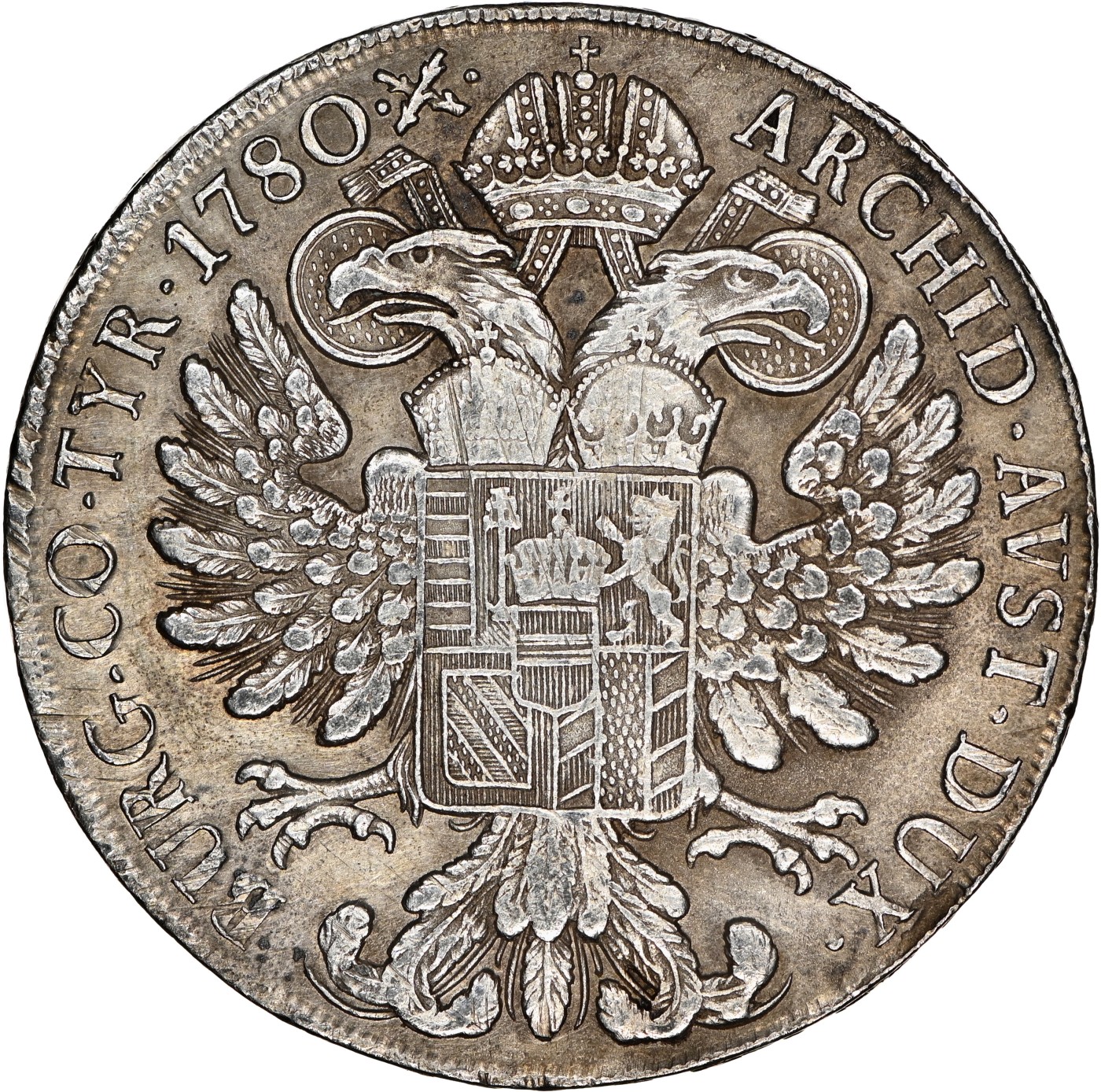 博洋堂世界钱币拍卖第038期（全场包邮） NGC AU 奥地利特蕾莎·玛格丽特大奶妈泰勒银币，Hafner-37a版，1817-33年铸造于威尼斯造币厂（NGC错标为米兰）