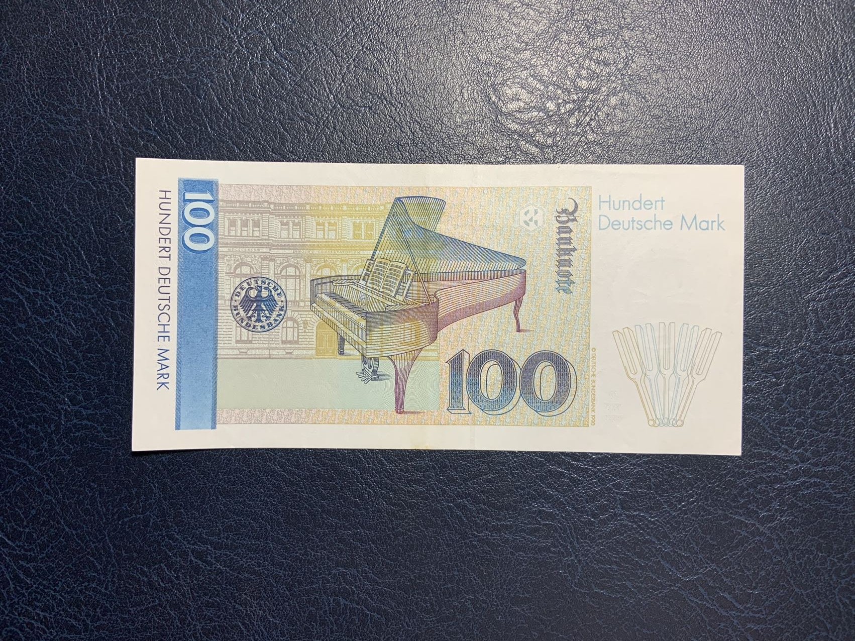 收藏联盟Quantum Auction 第280期拍卖  德国联邦1993年100马克 品相AU- 钢琴家克拉拉.舒曼