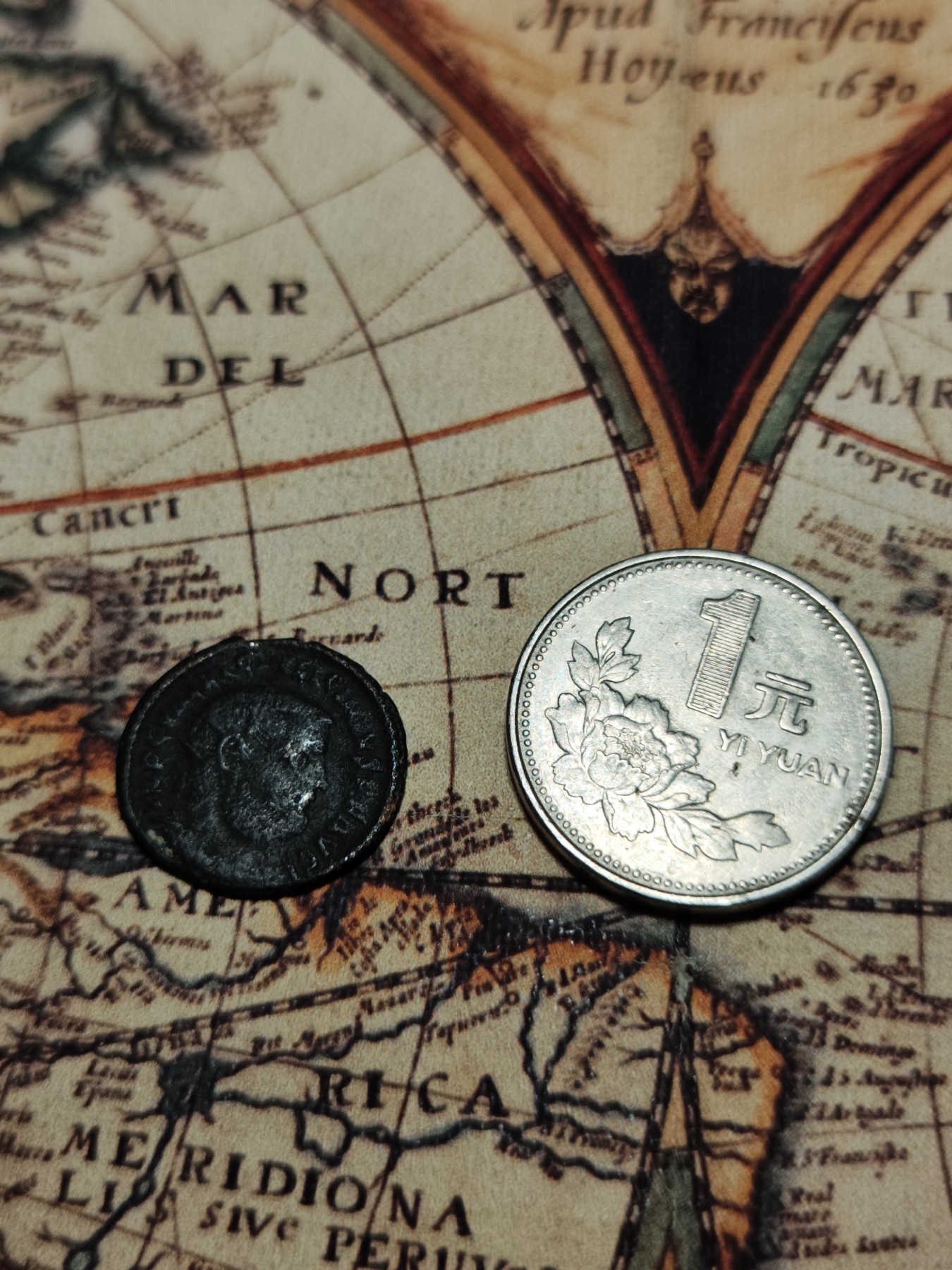 【大巴扎】第9回：丝路钱币与罗马帝国钱币的碰撞（全场包邮） 古罗马铜币，不知道是那位皇帝，图案还蛮清晰的