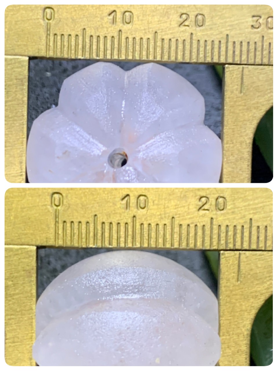 精美亚光满冰飘糖心料战国红玛瑙手工雕刻六瓣平头瓜珠一颗！