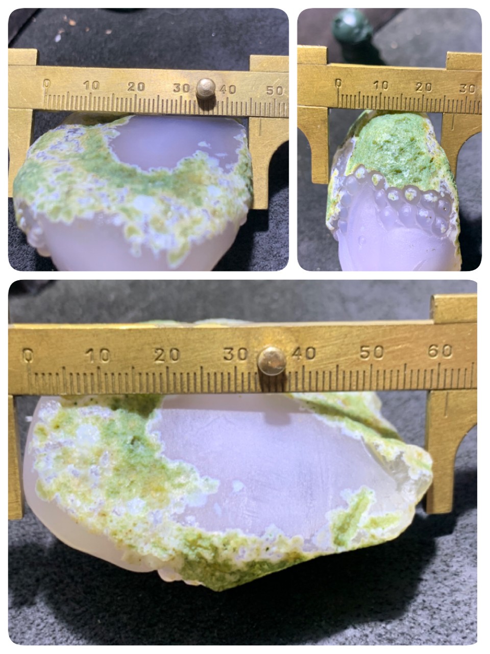精美天然戈壁绿皮玛瑙雕刻招财金蟾大吊坠（把件)一个，