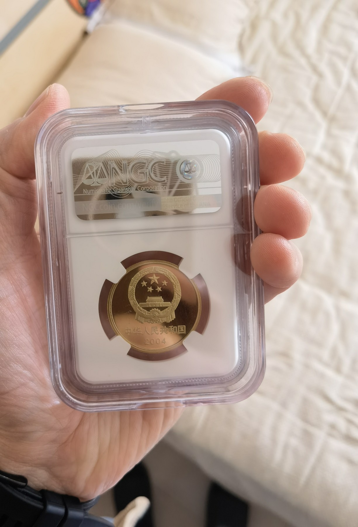 和夏天说再见。 世界文化遗产精制纪念币，NGC评级PF68分