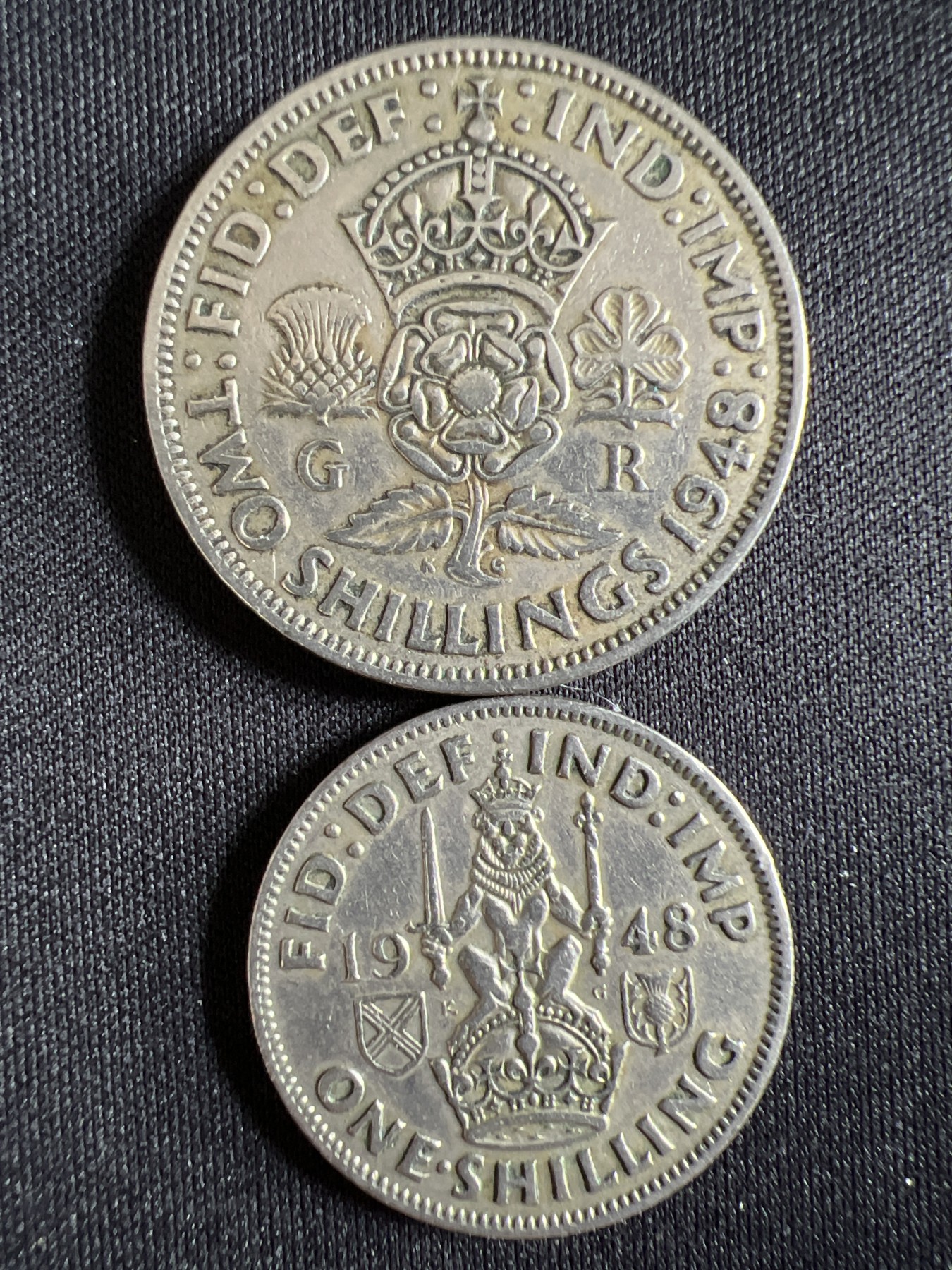 泡泡堂第377期 硬币专场 （无押金，捡漏，全场20包邮，偏远地区除外，接收代拍业务） 乔六一先令、二先令一对