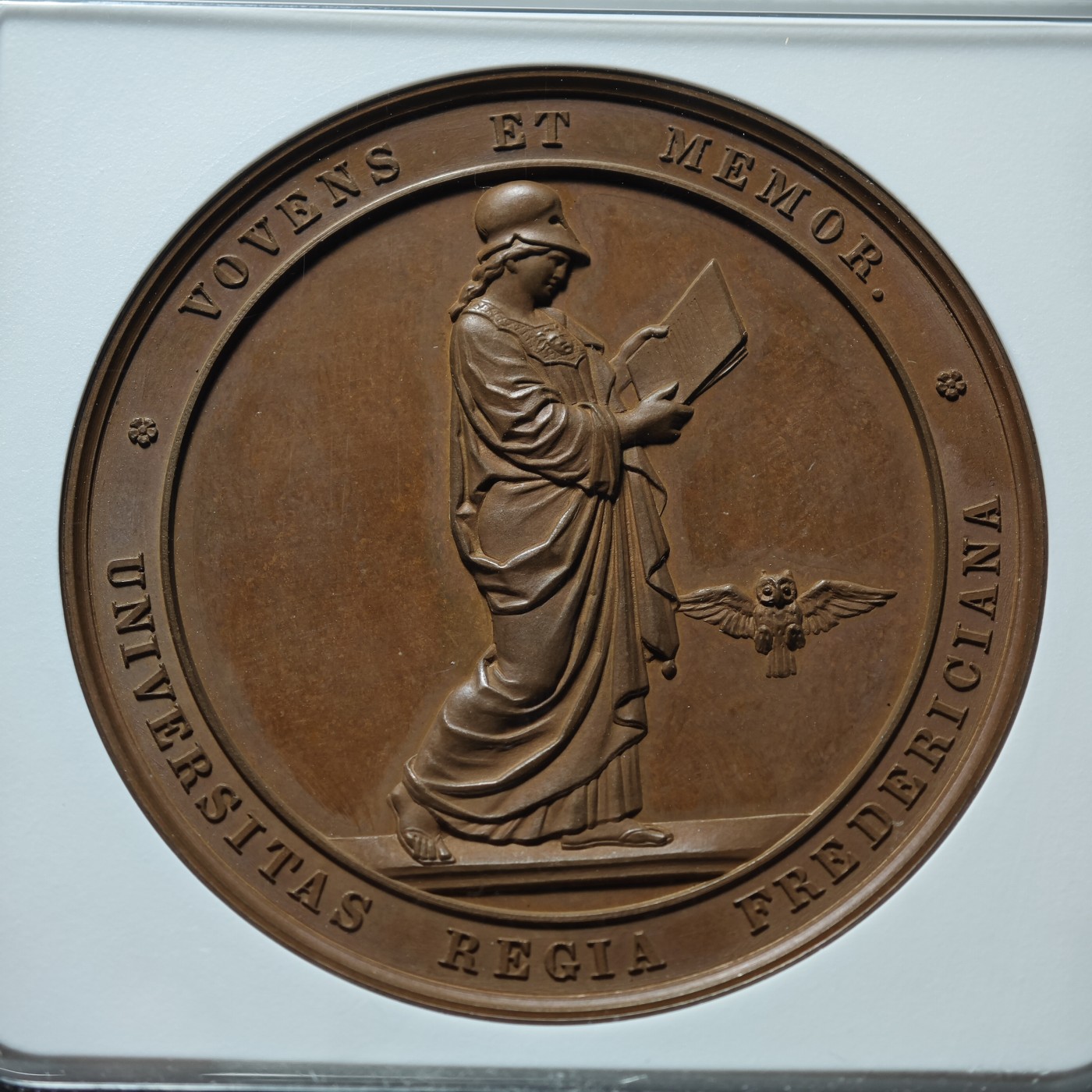 1860年 瑞典瑞典卡尔十五世高浮雕铜章 名家LOOS作品 NGC MS63BN
