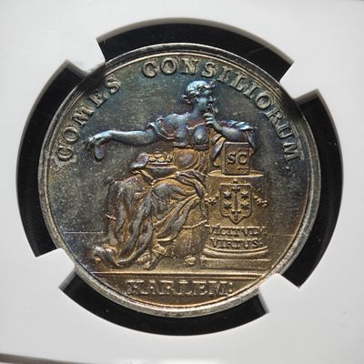 1750年 荷兰哈莱姆市银章 NGC MS62