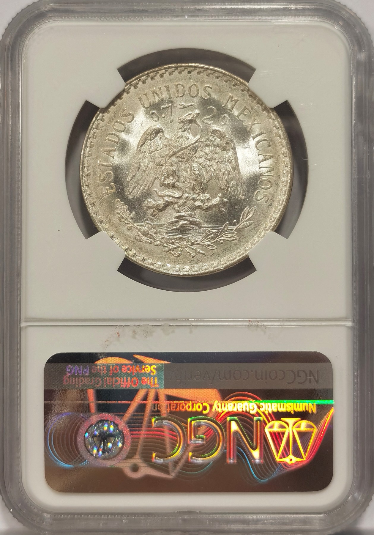 博洋堂世界钱币拍卖第038期（全场包邮） NGC MS67 墨西哥1944M 比索鹰洋 高分小精品