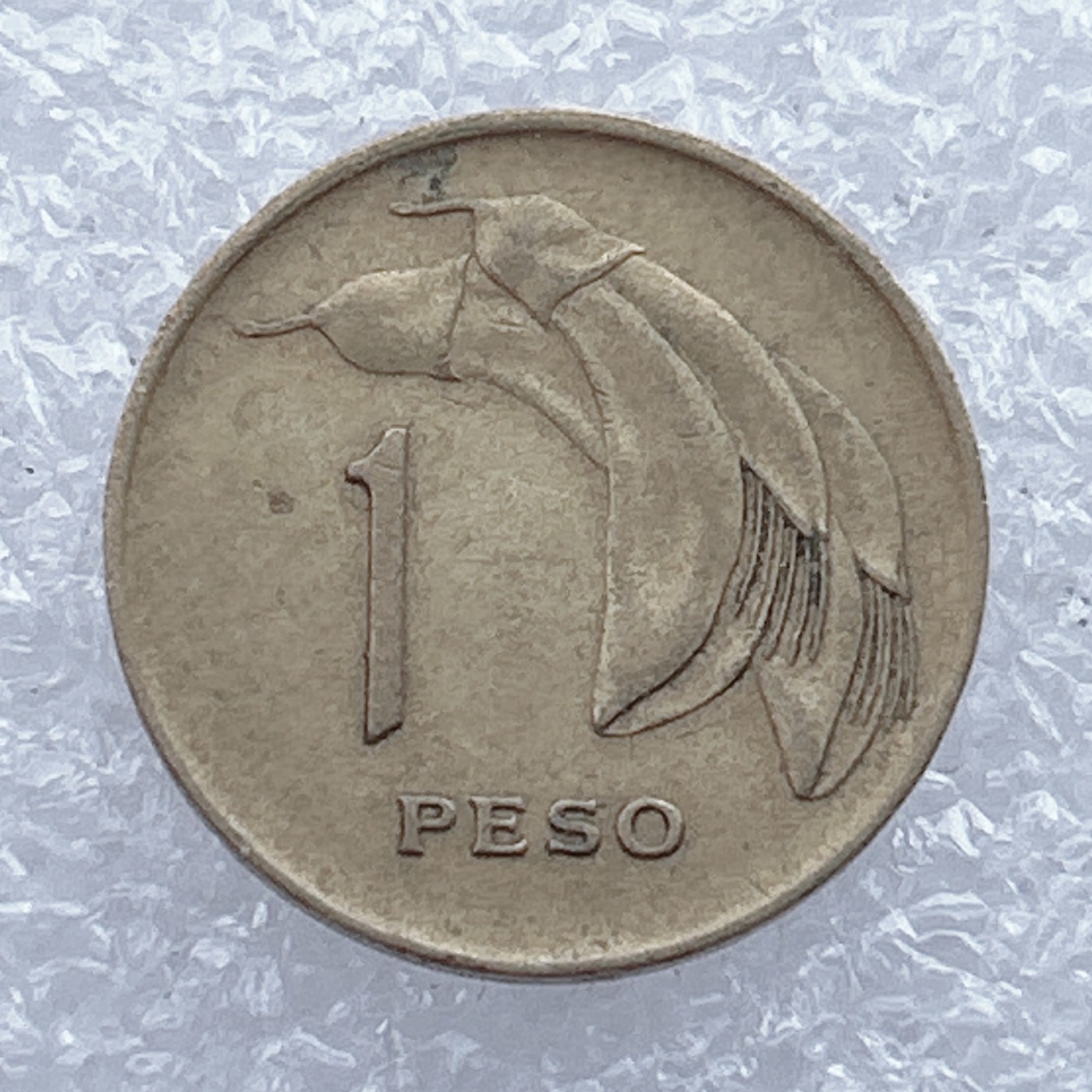 全场一元起拍 世界钱币散币场 第15期 乌拉圭1968年1比索 国花 鸡冠刺桐 独立年份