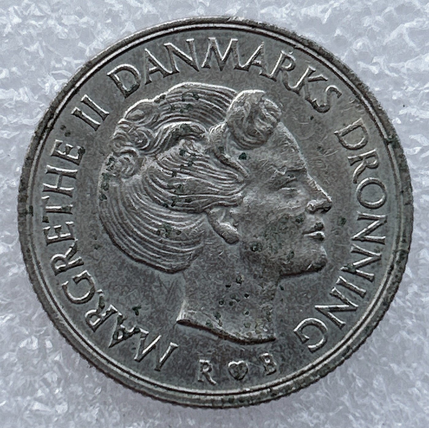 全场一元起拍 世界钱币散币场 第15期 1987年丹麦女王1克朗 玛格丽特二世