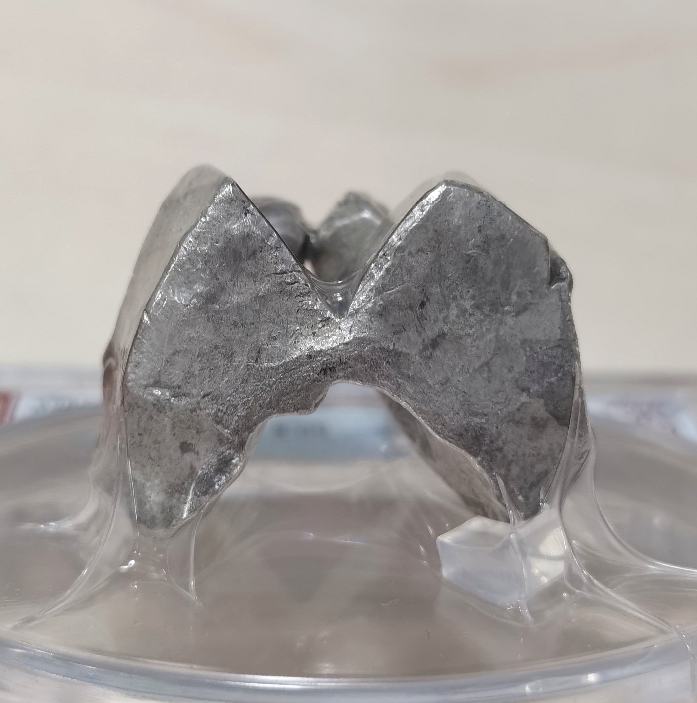 博洋堂世界钱币拍卖第038期（全场包邮） 公博 AU58 泰国兰纳王朝马鞍银锭，2两型60.8克