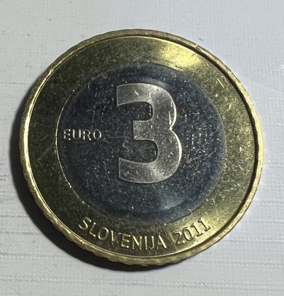 S&S Numismatic世界钱币-拍卖 第124期  - 斯洛文尼亚2011年 独立20周年 3欧元双色纪念币