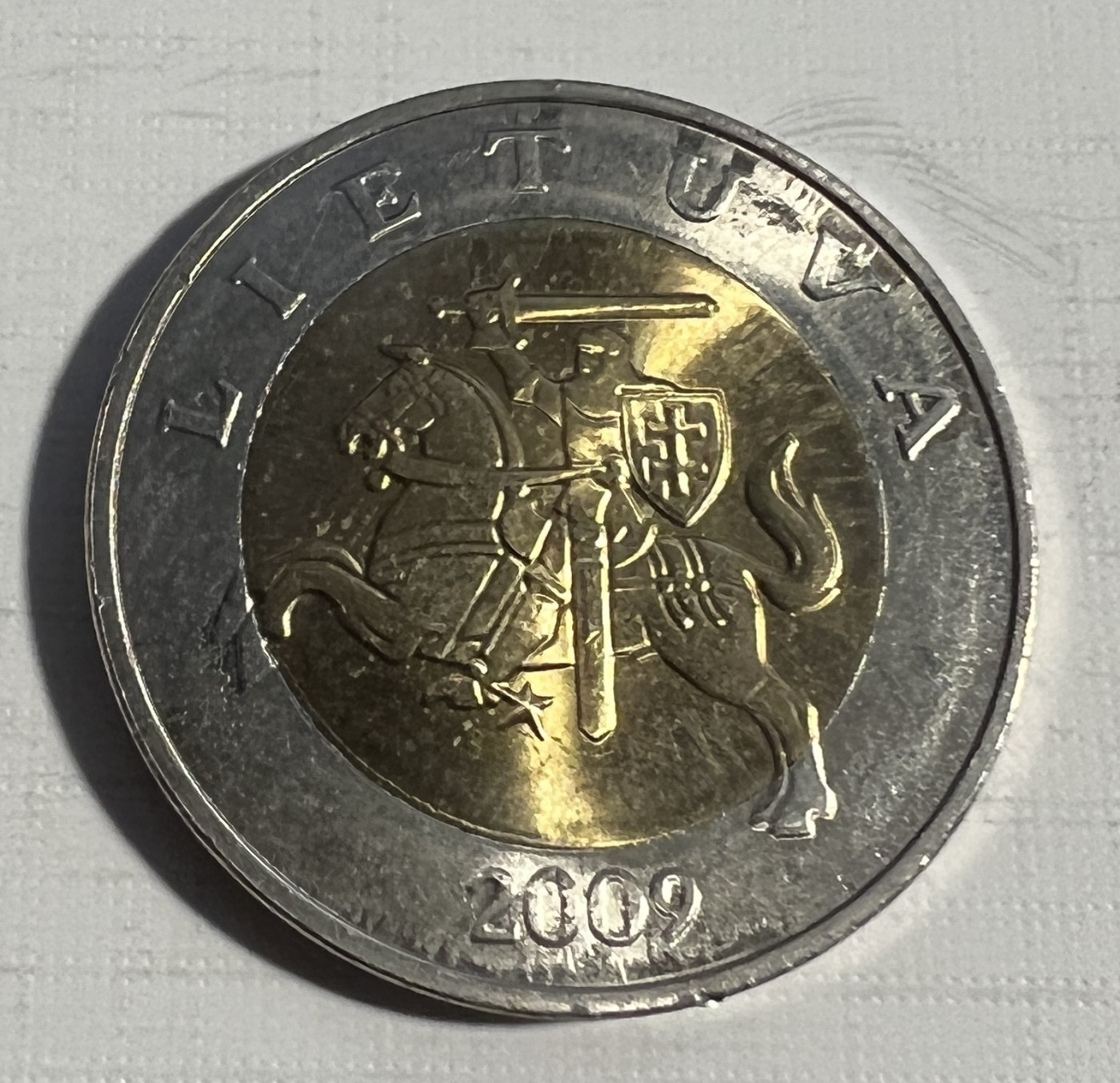 S&S Numismatic世界钱币-拍卖 第124期  立陶宛2009年5立特双色币