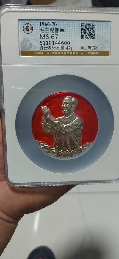 公博评级毛主席像章，全部精品大壳子 - 🔥🔥上海614厂拍手掌🔥🔥公博评级毛主席像章—毛主席万岁