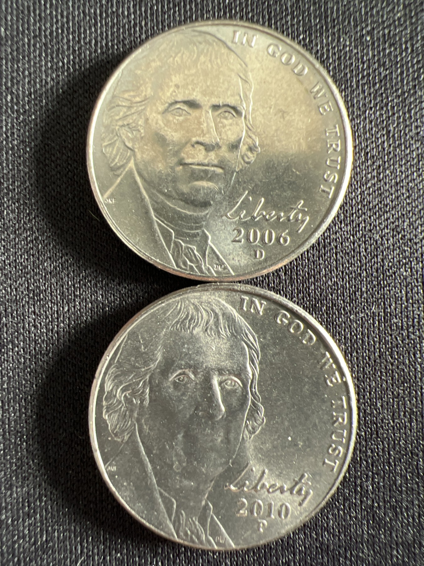 泡泡堂第378期 硬币专场 （无押金，捡漏，全场20包邮，偏远地区除外，接收代拍业务） 美国五美分两枚好品