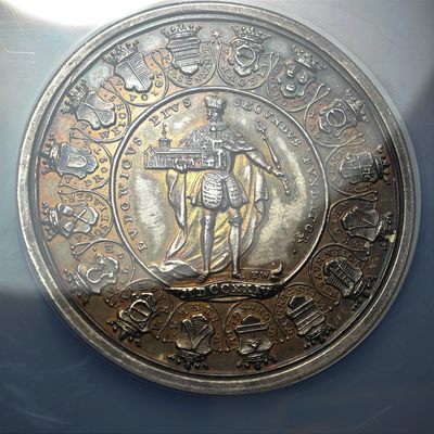 1724年 德国希尔德斯海姆宗座缺位大银章 NGC MS63