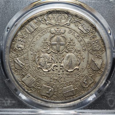 1761年 蒙斯特宗座缺位银章 PCGS MS63