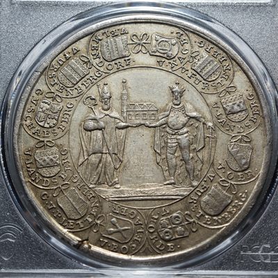 1761年 蒙斯特宗座缺位银章 PCGS MS63