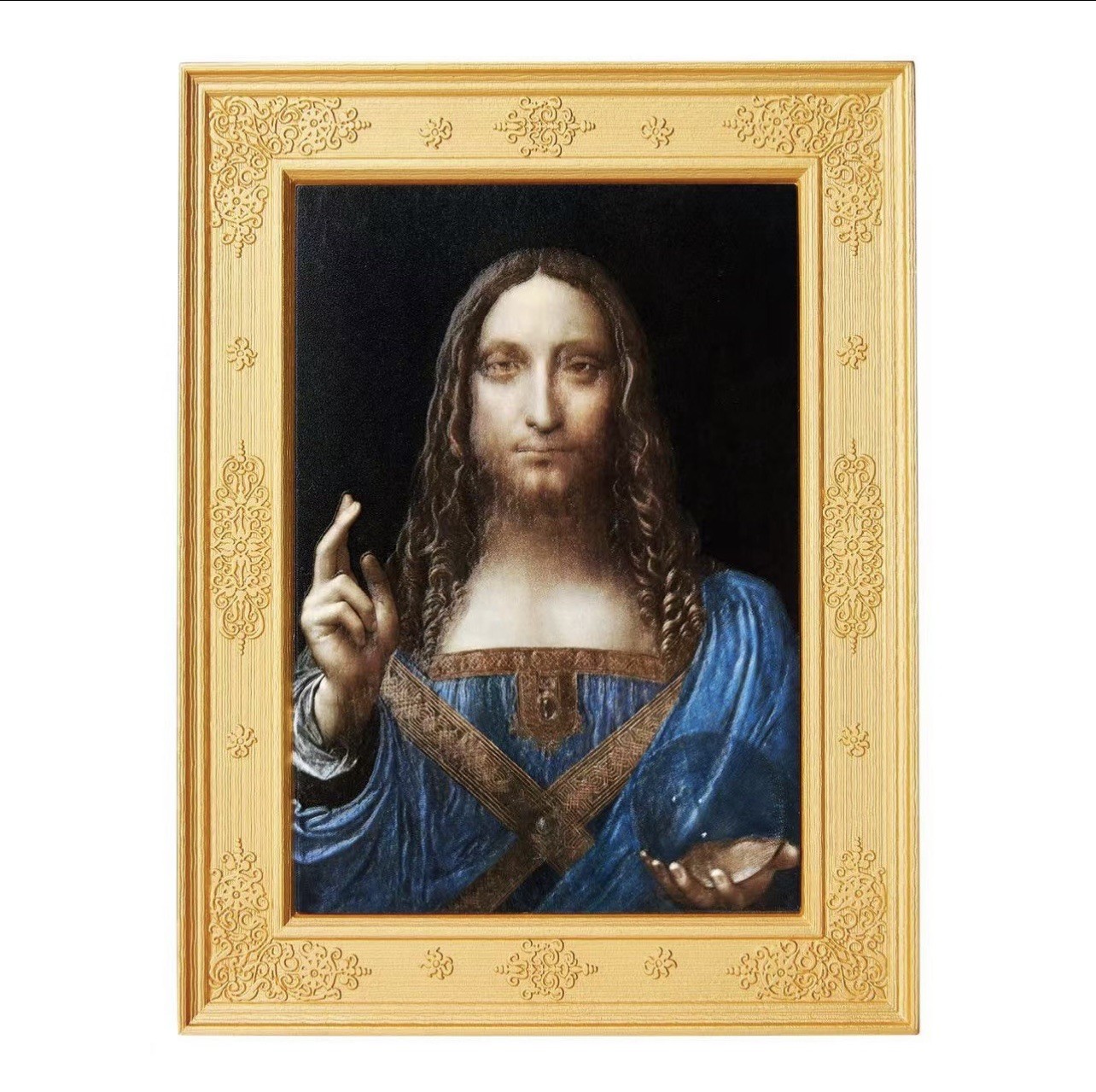 【金钰满堂钱币】拍卖第十一期 福利多多 大家多多捧场 救世主 Salvator Mundi  2022乍得发行 面值：10,000中非法郎 材质：2oz银+33.5oz铜 发行量：888枚 尺寸：110*145mm  