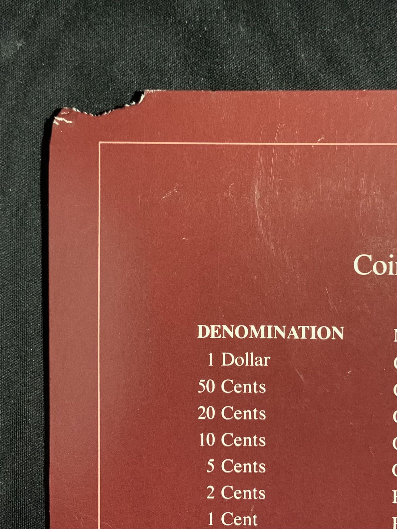 紫瑗钱币——第294期拍卖 图瓦卢 富兰克林卡装 1分—1元 7枚全套 UNC